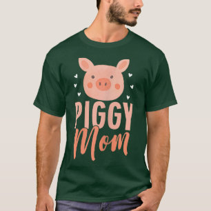 Womens Funny Pig Lover Graphic For Women Girls Mom T-Shirt