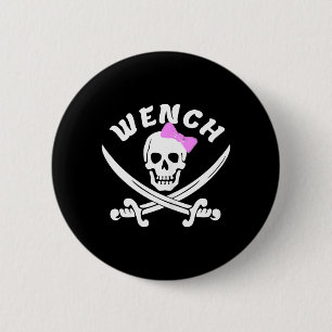 Womens Funny Pirate Clothing _ Pirate Halloween 2 Inch Round Button