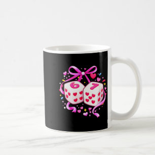 Women's Funny Preppy 67 Valentine Six Seven Dice 6 Coffee Mug