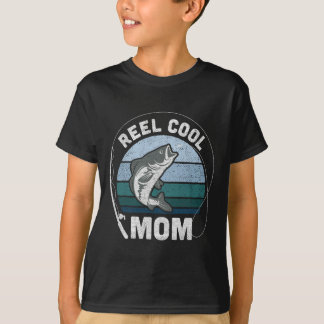 Womens Funny Reel Cool Mom Fishing Mothers Day T-Shirt