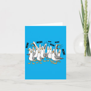 Womens Funny Seagull Mom Ocean Life Mothers Day Card