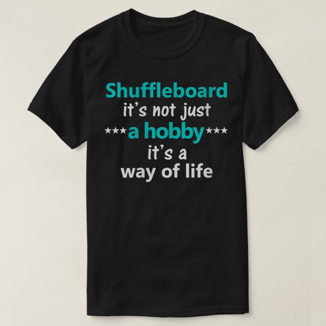 Womens Funny Shuffleboard Hobby Game Shuffle Playe T-Shirt (Design Front)