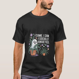 Womens Funny Social Anxiety Introvert Nervous Awkw T-Shirt