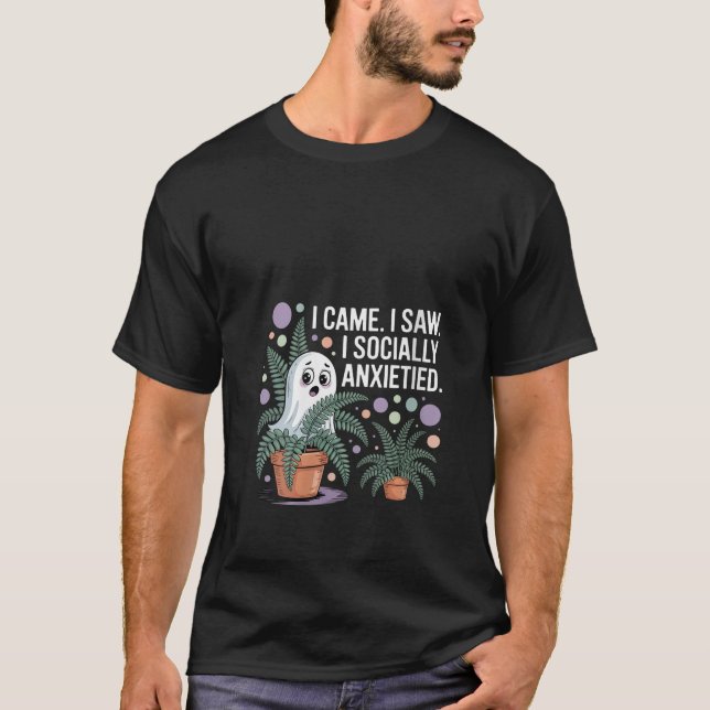 Womens Funny Social Anxiety Introvert Nervous Awkw T-Shirt (Front)
