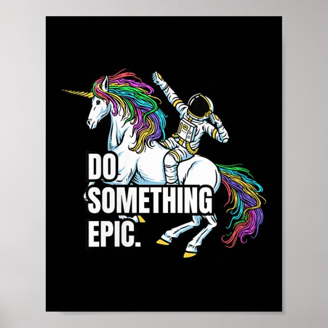 Womens Funny Spacecore Motivational Graphic, Do So Poster (Front)