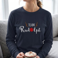Womens Funny Team Rudolph Christmas