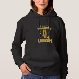 Womens Funny This Is My Homeschool Uniform Pyjamas Hoodie