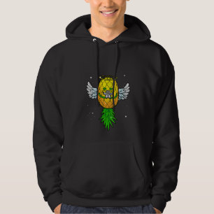 Womens Funny Upside Down Pineapple Swinger  Cool A Hoodie