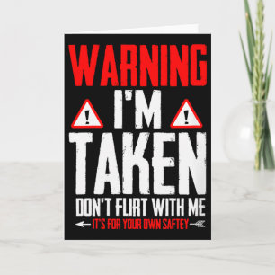 Womens Funny Valentine Gift For Men Im Taken - Don Card