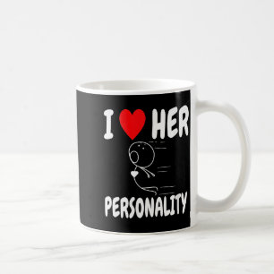 Women's Funny Valentine's Day Couple Matching I Lo Coffee Mug