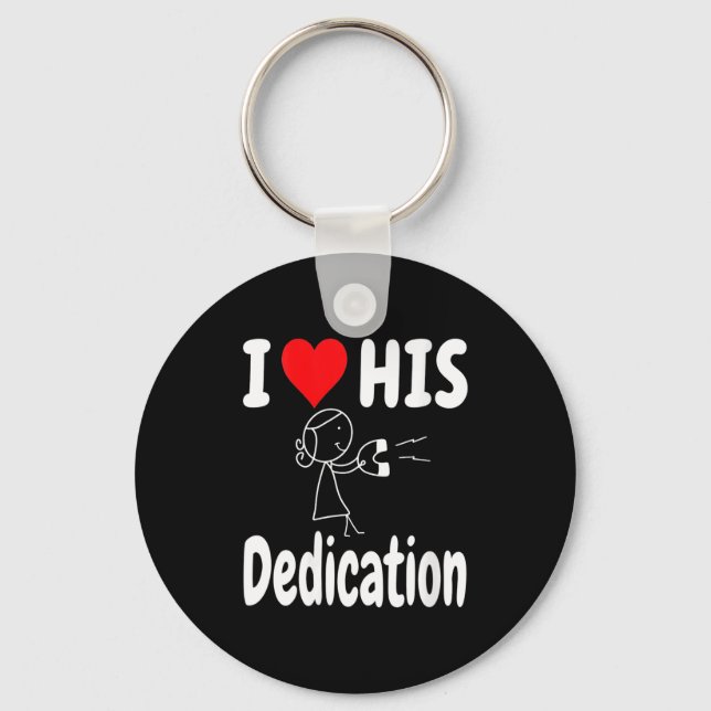 Women's Funny Valentine's Day Couple Matching I Lo Keychain (Front)