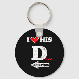 Womens Funny Valentines Day Couple Matching I Love Keychain