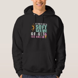 Womens Funny Volleyball If You Want A Soft Serve V Hoodie