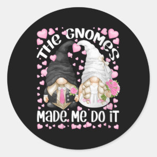 Womens Funny Wedding Bride And Groom Motif The Gno Classic Round Sticker