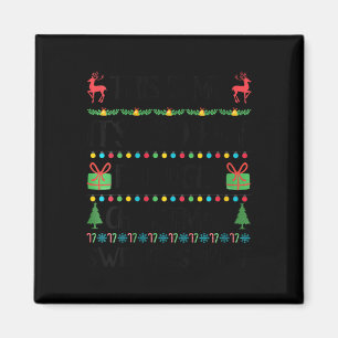 Womens Funny Xmas Too Hot Ugly Christmas Sweaters  Magnet