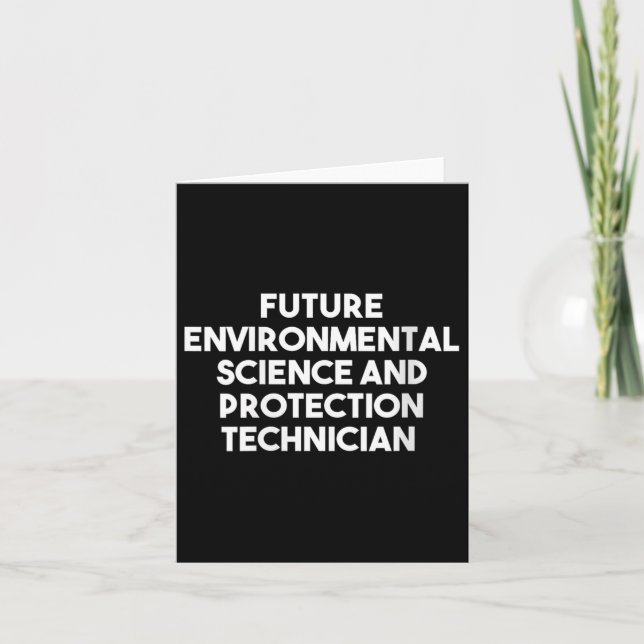 Womens Future Environmental Science And Card (Front)