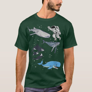 Womens Galay Space Whale Shark Beluga Humpback Oce T-Shirt