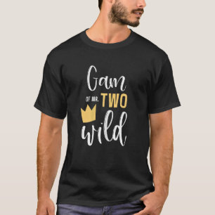 Womens Gam Of Two Wild 2nd Birthday Party Things M T-Shirt