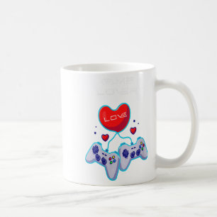 Womens Gamer Couple Love Gamepad Heart Humour Them Coffee Mug