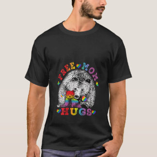 Womens Gay LGBT Pride Mama Bear For Women Free Mom T-Shirt