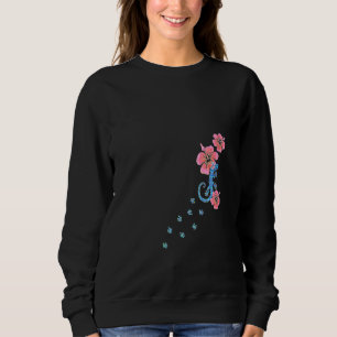 Womens Gecko Lucky Charm Lizard Salamander Aloha H Sweatshirt