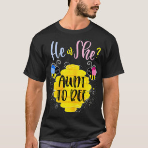 Womens Gender Reveal What Will It Bee Theme He or  T-Shirt