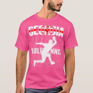 Womens Georgia Table Tennis Fans Jersey Georgian F T-Shirt