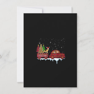 Womens German Shepherd Dog Christmas Red Plaid Tru Invitation