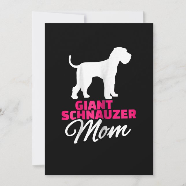 Womens Giant Schnauzer Mom Announcement (Front)