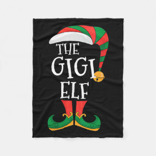 Womens Gigi Elf Xmas Matching Pajamas Group Christ Fleece Blanket