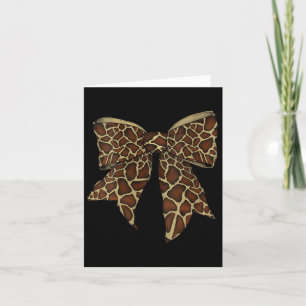 Womens Giraffe Animal Pattern Cute Halloween Costu Card