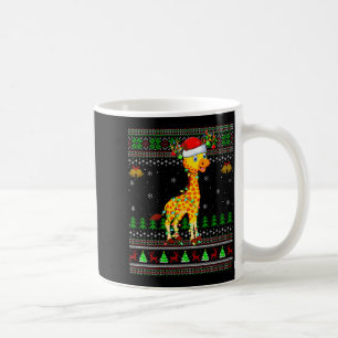 Womens Giraffe Ugly Christmas Sweaters Holiday San Coffee Mug