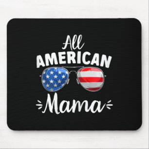 Womens Girls All American Mama 4th Of July Mouse Pad
