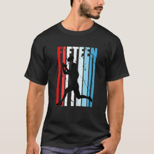 Womens Girls American Football 15th Birthday Footi T-Shirt