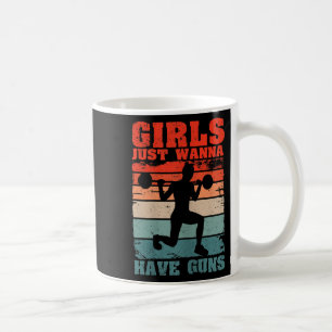 Womens Girls Just W Have Guns Funny Workout Girl G Coffee Mug
