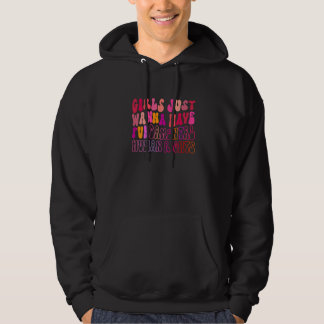 Womens Girls Just Wanna Have Fundamental Rights Fe Hoodie