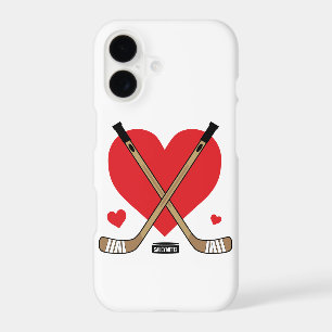 Women's Girls Love Heart Hockey Sticks