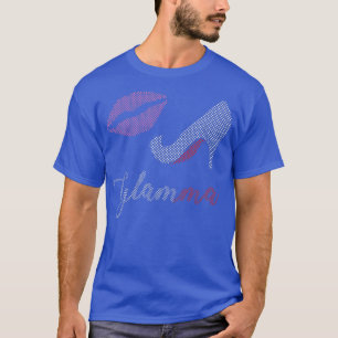 Womens Glamma Kiss And High HeelBest Mothers Day  T-Shirt