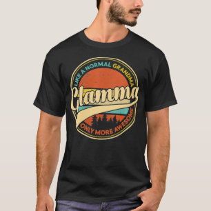 Womens Glamma Like A Grandma Only Awesome Vintage  T-Shirt