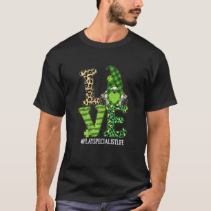 Womens Gnome Leopard Women Love St Patrick S Day P T-Shirt