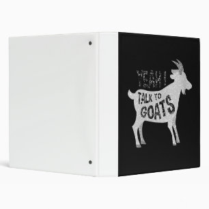 Womens Goat Gifts For Goat Lovers Funny Binder