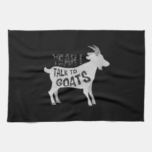 Womens Goat Gifts For Goat Lovers Funny Kitchen Towel