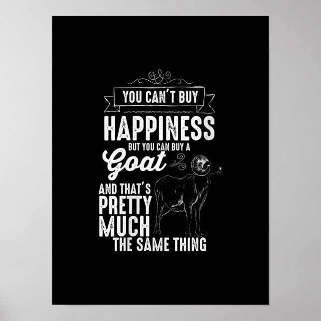 Womens Goat Lover Goat Gift Poster (Front)