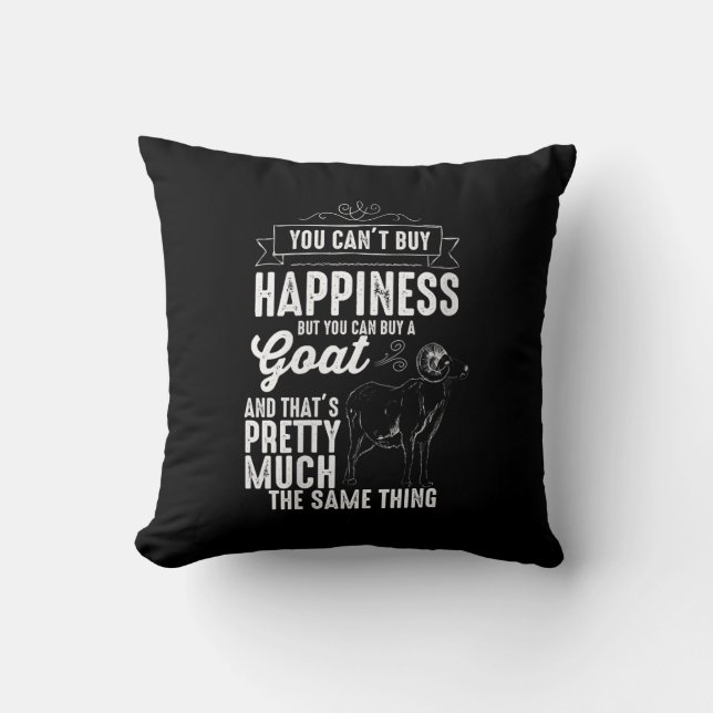 Womens Goat Lover Goat Gift Throw Pillow (Front)