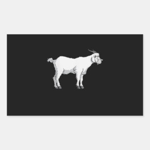 Womens Goat Wearing Medical Face Mask Funny Goat Sticker