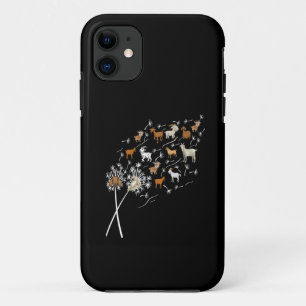 Womens Goats Funny Dandelion Wildflower Floral Goa iPhone 11 Case
