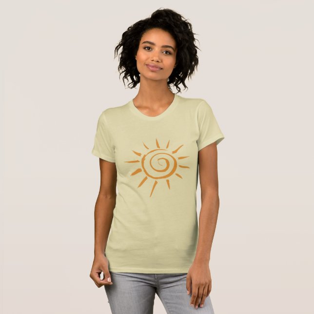 Women's Golden Sun Silhouette Tee (Front Full)