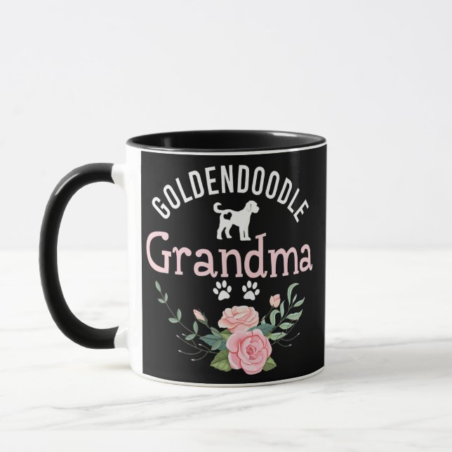 Womens Goldendoodle Dog Gifts For Grandma Dog Mug (Left)