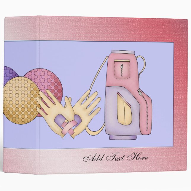 Womens Golf Avery Binder (Front/Spine)