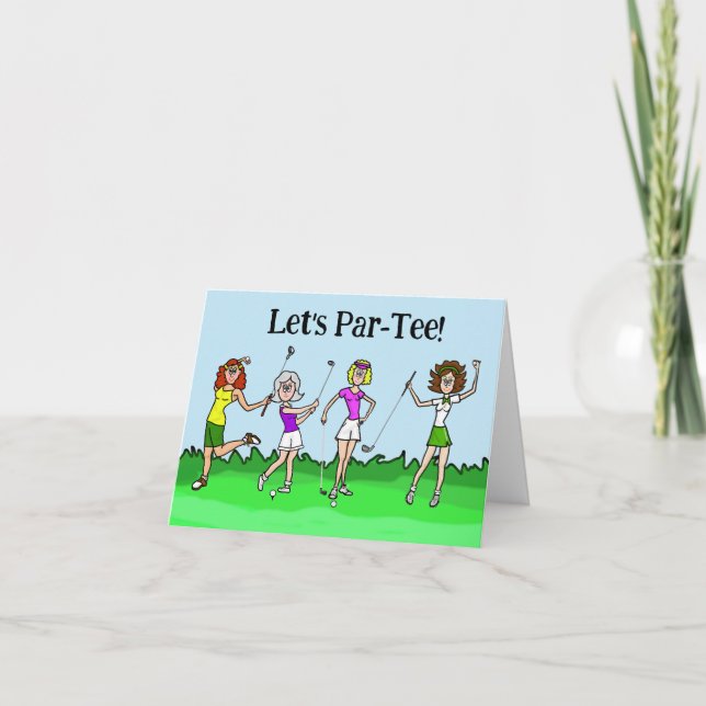 Women's Golf Month Greeting Card (Front)